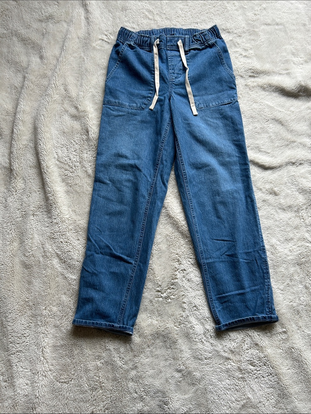 Buffalo David Bitton Women's Relaxed Blue Drawstring Waist Jeans